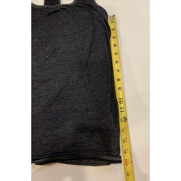 Athleta Tank Razor Back Charcol Gray Double Lined Small S - EUC - Picture 7 of 7
